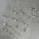 Garland “thread” 1.6 m with nozzles “Balls with a snowflake”, IP20, silver thread, 15 LED, glow of multi, Aah2