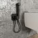 Mixer for IDDIS AXES 004BLS08, single -leaf, shower set, built -in, black 977264