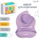 Set for feeding, food silicone, lilac color