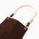 Apron Ethel Minimalist Design Brown 60x70cm, 45%linen, 55%HL 395 g/m2
