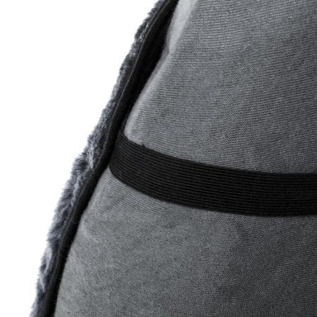 Kit on the seat, natural wool, gray-2