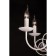 Tomas 6x60W E14 chandelier is white, gold