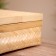 Basket wicker with a lid, from bamboo 30x23x11 cm
