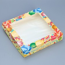 Confectionery packaging, a box with lamination of 