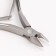 Manicure nippers for cuticle, double spring, 9.5 cm, blade length - 8 mm, silver color