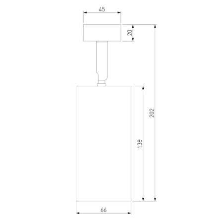 Ceiling accent Elektrostandard, Diffe 15 watts, 66x66x205 mm, IP20, white color-2
