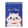 Notepad A7, 40 sheets in a cage on the crest "MIX for Girls", covered cardboard, mix