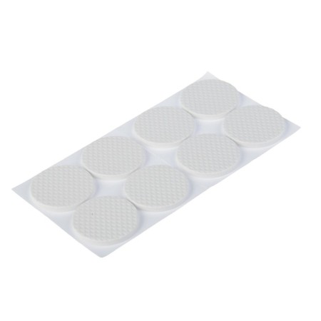 Furniture round tundra, d = 38 mm, 8 pcs., Polymer, white-1