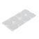 Furniture round tundra, d = 38 mm, 8 pcs., Polymer, white