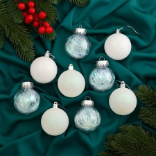 Set of balls plastic D-6 cm, 9 pcs 
