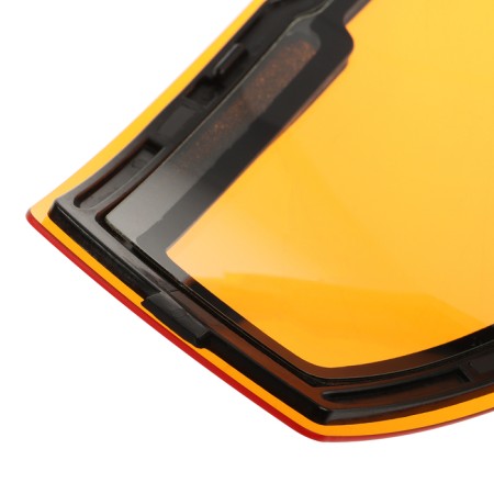 Premium mask glasses, for motorcycle, removable two-layer glass, two colors orange, green-11