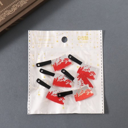 Decor for the creativity of acrylic mirror "bloodied Tesac" 4.6x1.6x0.4 cm-3