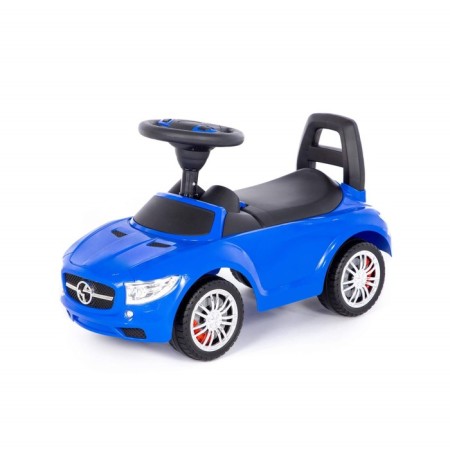 Supercar roller skate car No. 1, with a sound signal, blue color
