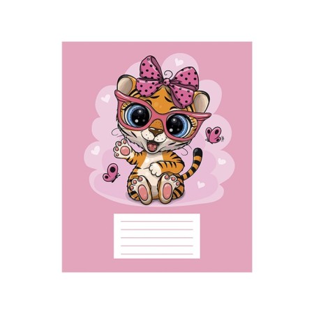 Notebook of 12 sheets in the Tiger City line, cover coated cardboard, offset unit, mix-1