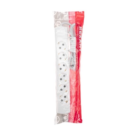 Extension cord Premium 6 nests, 3m, 3x1.5mm², s/h, white rexant-5