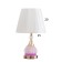 Table lamp "Eva" 1x40W E27 1x4W LED gold/pink 25x25x42cm