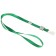 Badge tape is 10 mm width, length 80 cm, dense, with a runner and with silicone clamp, green