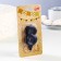 Candle in the cake "Fine", number 8, black metallic, 6.5 cm