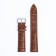 Solomon watch strap 20 mm, genuine leather, l = 20 cm, brown, the texture of the crocodile