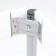 LOMBER table 790 (1180) x590x750, gray/white metallic