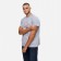 T -shirt male, gray color/print mix, size 44 (s)