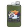 Finding flask "Rybak", stainless steel, gift, army, 270 ml