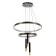 Chandelier "Circles Neo" 2+3LED 140W 3 black modes 60x60x4-85 cm