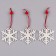 New Year's suspension "Snowflake", (set of 3 pcs.)