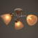 Chandelier "Natalia" 3x60W E27 White/gold 52x52x26cm