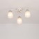 Ceiling chandelier Citilux "Christie" CL152130, 44x44x19 cm, 3x75W, E27, white color