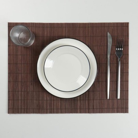 Serving napkin on the table "Stook", 45 × 30 cm, brown color
