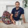 Homemade male "Gingerbread" set (T -shirt, trousers), ink color, size 54