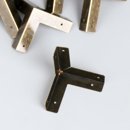Corner (overlay) for caskets metal 3x3x3 cm-1