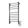 Domoterm electric heated towel rail "Cuba" P10, 500x1000 mm, right, black matte