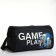 Sports bag with lightning, external pocket, black color
