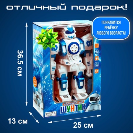 Robot Radio -controlled "shuntik", voice control, light, sound effects, Russian voicing-5