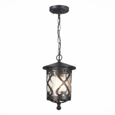 Светильник уличный подвесной St Luce. SL085.403.01. Lorne. 1х60 Вт, E27, 15,5х15,5х25,5 см, цвет чёрный