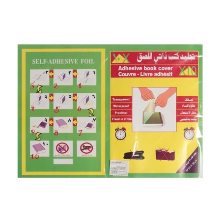 Self -adhesive film, 50 x 36 cm, transparent, 10 sheets, 50 μm, mix-8