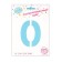 Foil ball 40 "The number 0 with the crown", the color is blue
