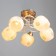 Olivia chandelier 5x60W E27 gold, white 52x52x28cm
