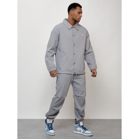 Male tracksuit, size 48, gray color-2