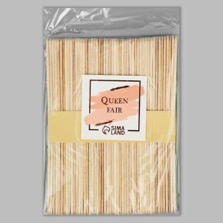 Spit for depilation, wooden, 14 × 1 cm, 50 pcs-3