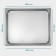 Gastrootiness 2/1 of stainless steel, 40 mm, 65.4 × 53.6 × 4 cm, thickness 0.8 mm