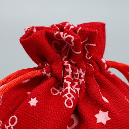 Bag gift canvas "Morozko", 10 x 12 cm +/- 1.5 cm, New Year-2