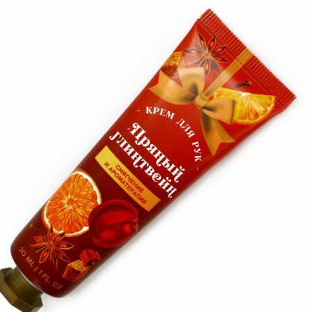Hand cream, softening and aromatherapy, 30 ml, spicy mulled wine, pure happiness-3