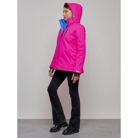Ski jacket female, size 48, pink color-13