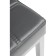 Stool Khurkroks Metal/Eco -leather, gray/gray 37x37x52 cm