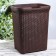 Besnaya basket with a rattan lid, 60 l, 34 × 44 × 56 cm, color mix