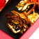 Soap roses of colored shades and a gold rose, set