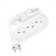 Extension cordbuy, 3 sockets, 2 m, 10 a, 2200 W, PVS 2x1 mm2, without salary, white